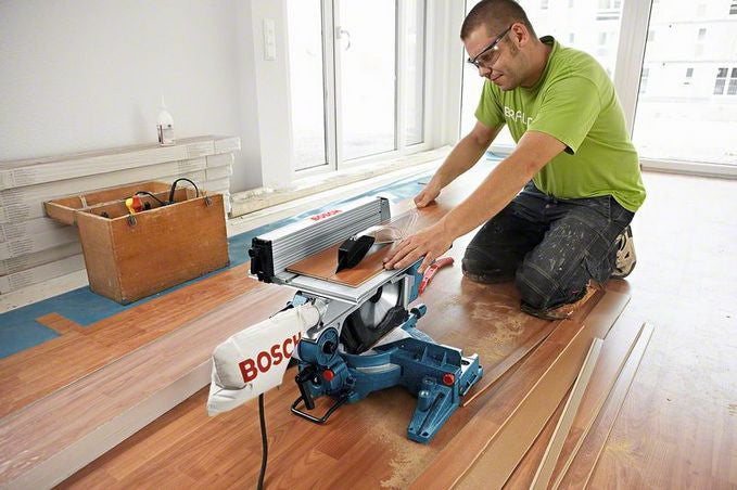 Troncatrice combinata GTM 12 JL Bosch + Banco GTA2600 + 2 Dischi Ricambio multicostruction 80 denti