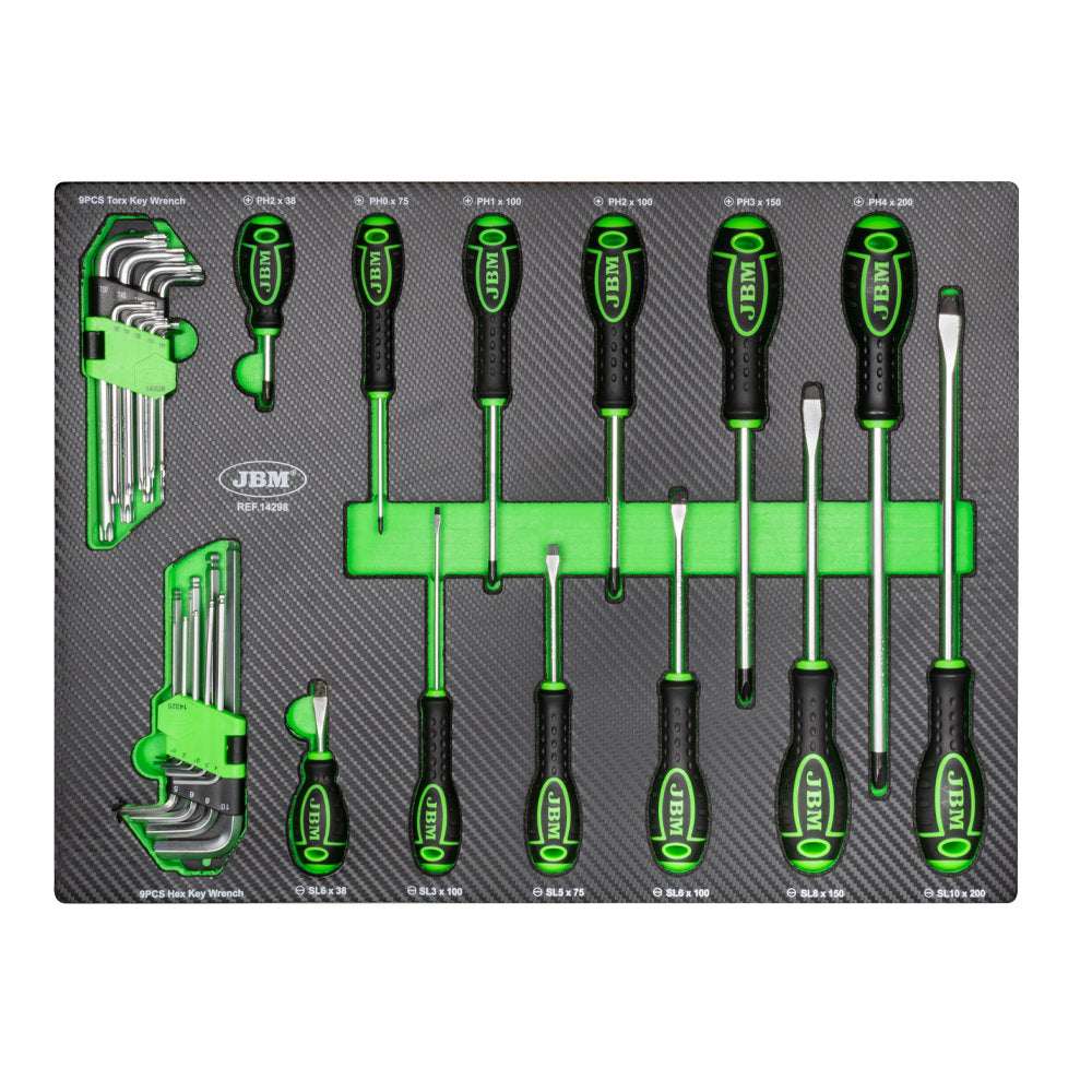 SET DI 4 MODULI DI UTENSILI IN CARBONIO EVA 172 UTENSILI