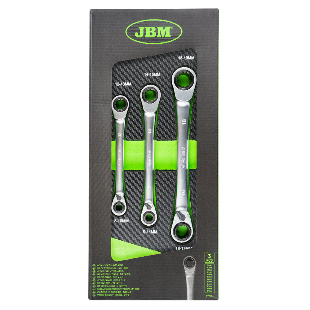 SET DI 3 CHIAVI A 72 DENTI - TIPO 4-IN-1 15316 JBM