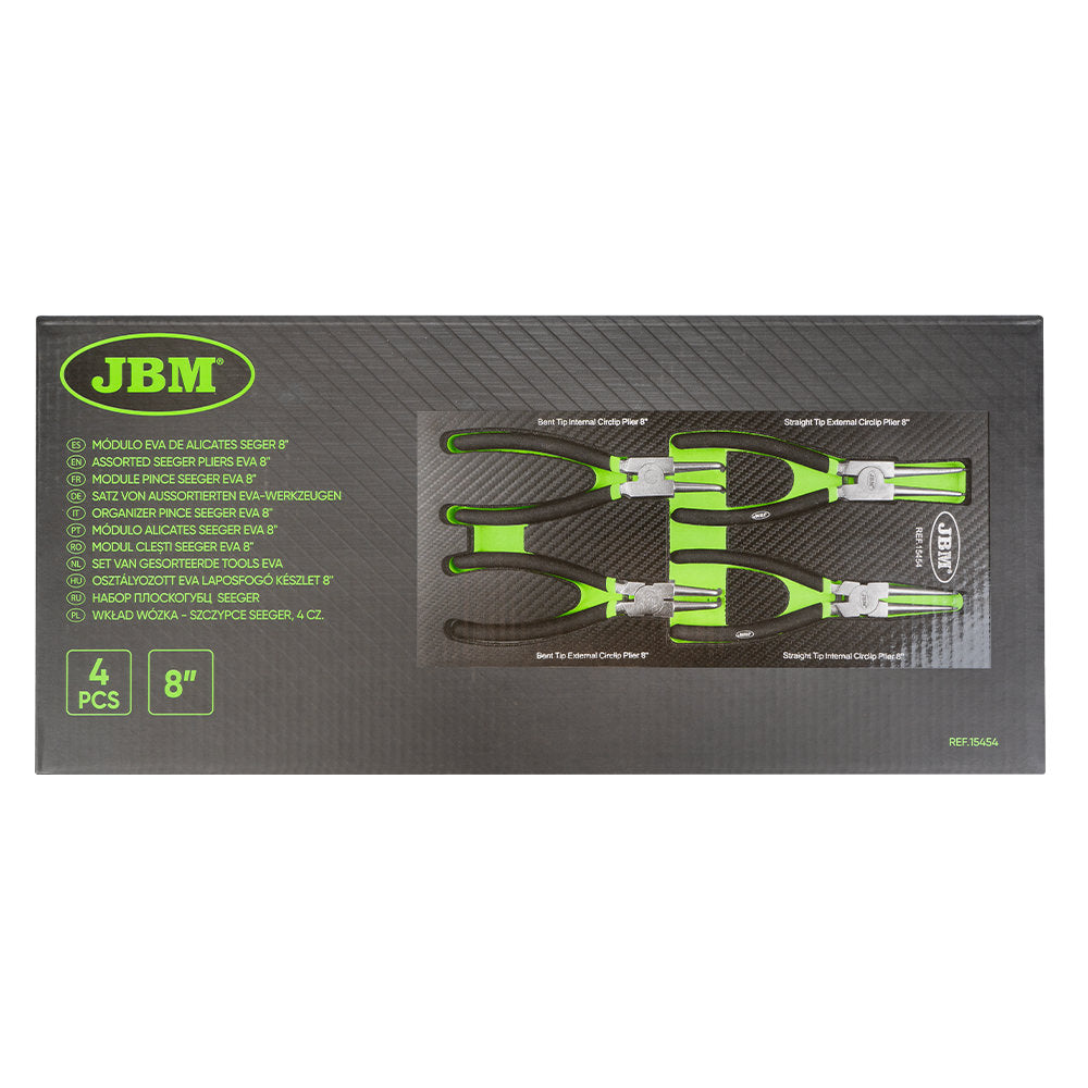 MODULO DI PINZE SEEGER 8" EVA (200MM) 15454 JBM