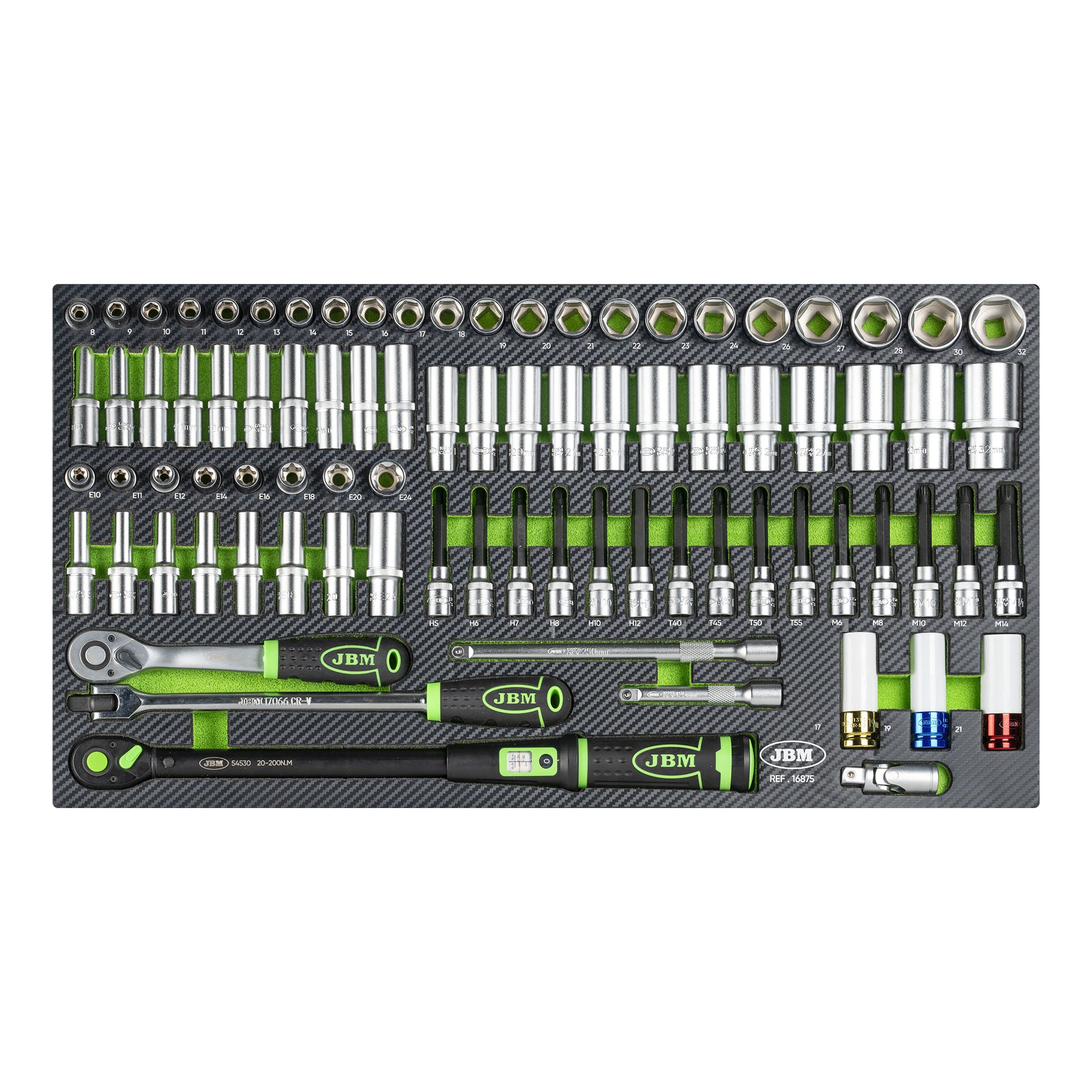 SET EVA DI CHIAVI A BUSSOLA DA 1/2" 16875 JBM