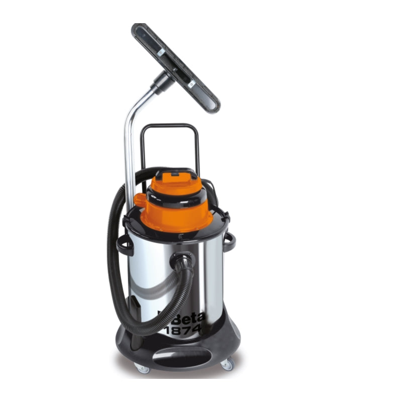 Aspiratore 50 litri per solidi e liquidi bidone in acciaio INOX Beta 1874