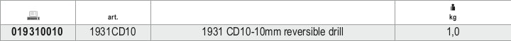 Trapano reversibile in composito Beta 1931CD10