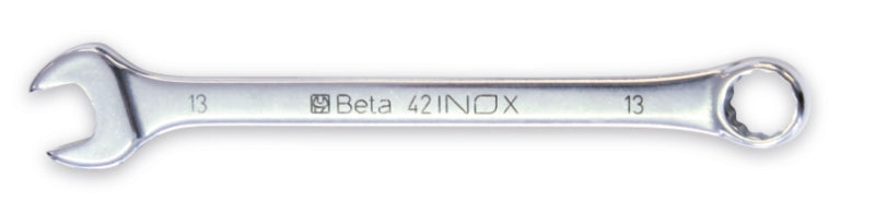 Chiavi combinate a forchetta e poligonale piegata in acciaio inossidabile Beta 42INOX