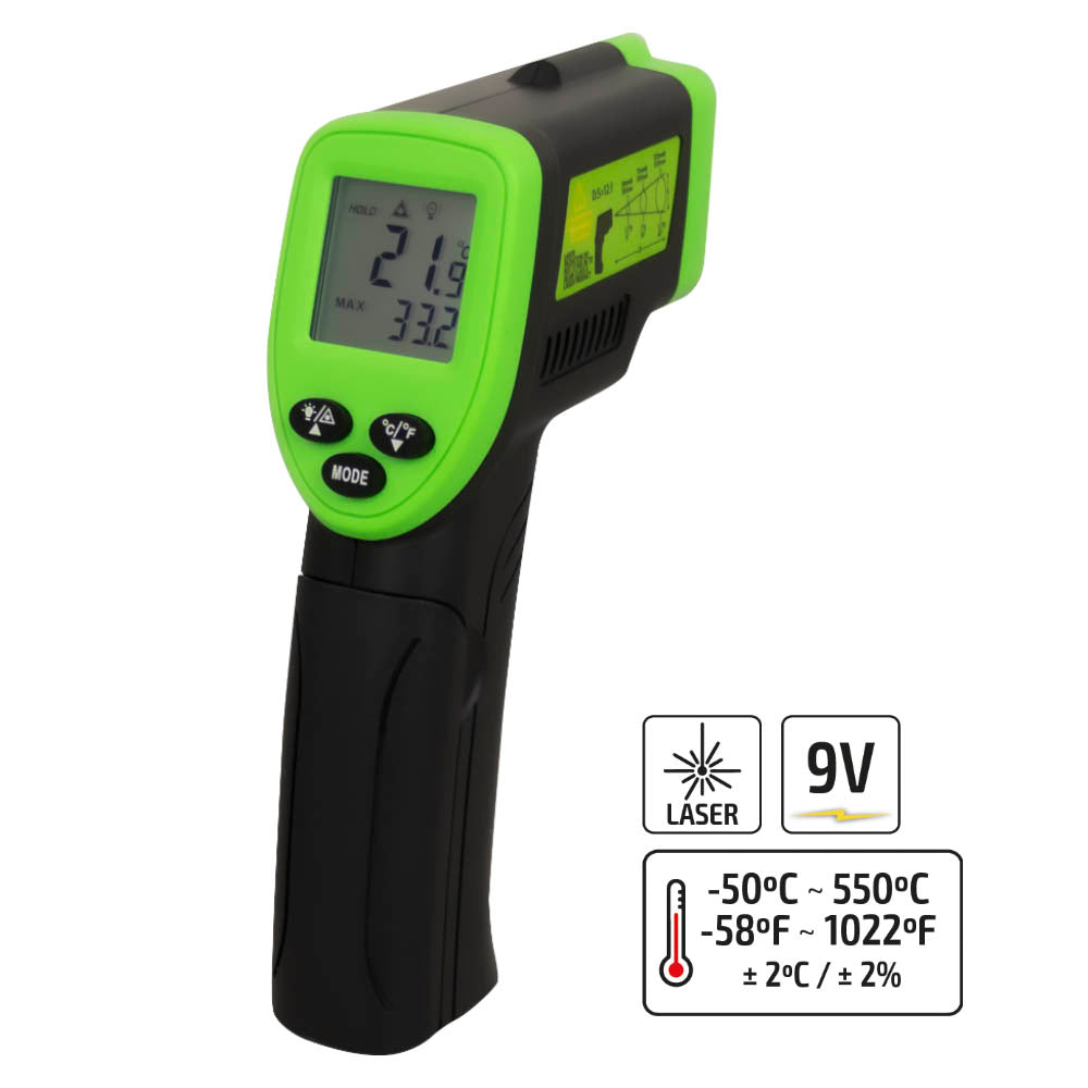 TERMOMETRO LASER -50°C A 550°C 52162 JBM