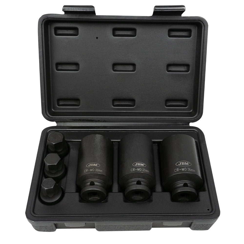 SET DI 3 BUSSOLE PNEUMATICHE  1/2” ESAGONALI 52337 JBM
