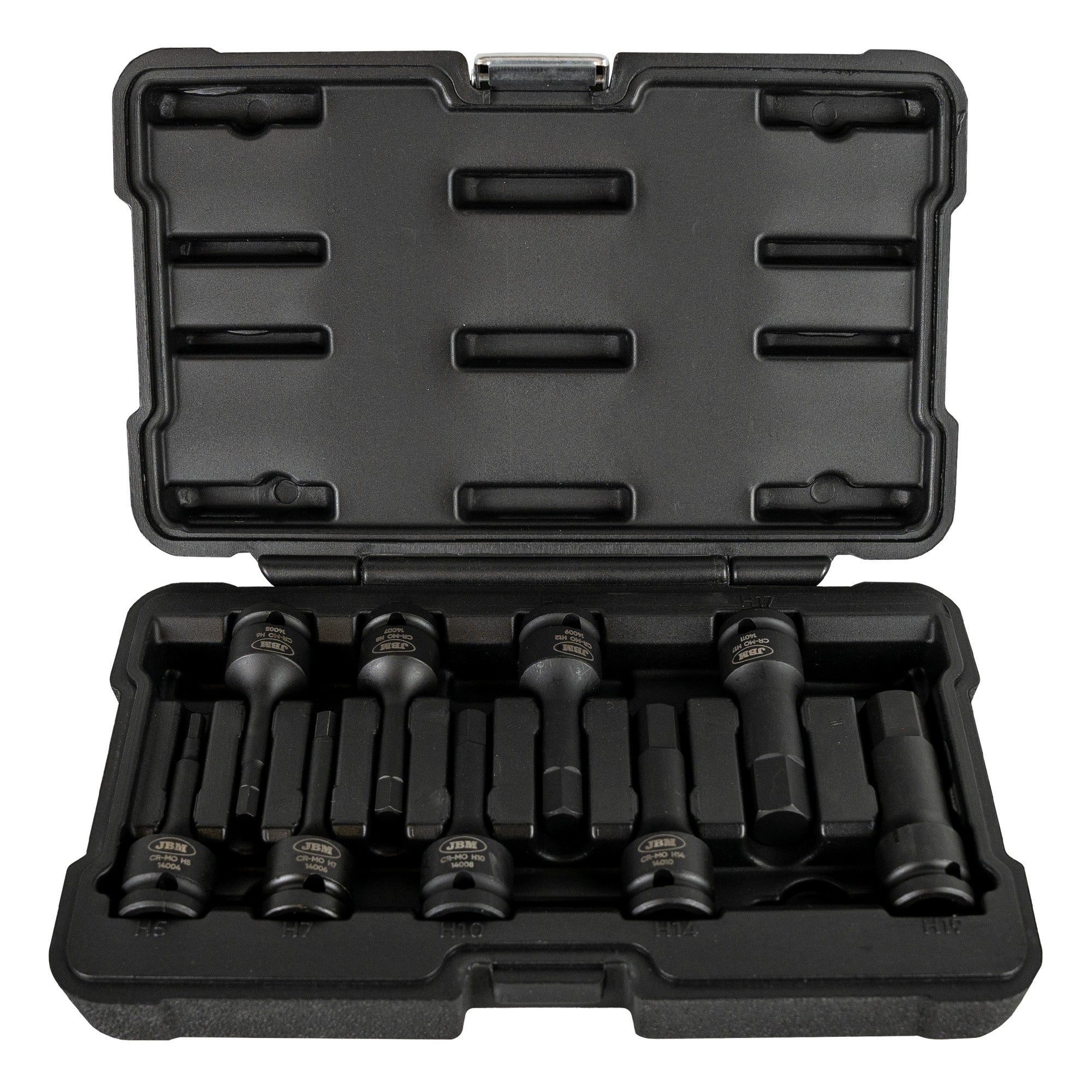 SET DI 9 BUSSOLE ESAGONALI DA 1/2" PER IMPATTO 52339 JBM