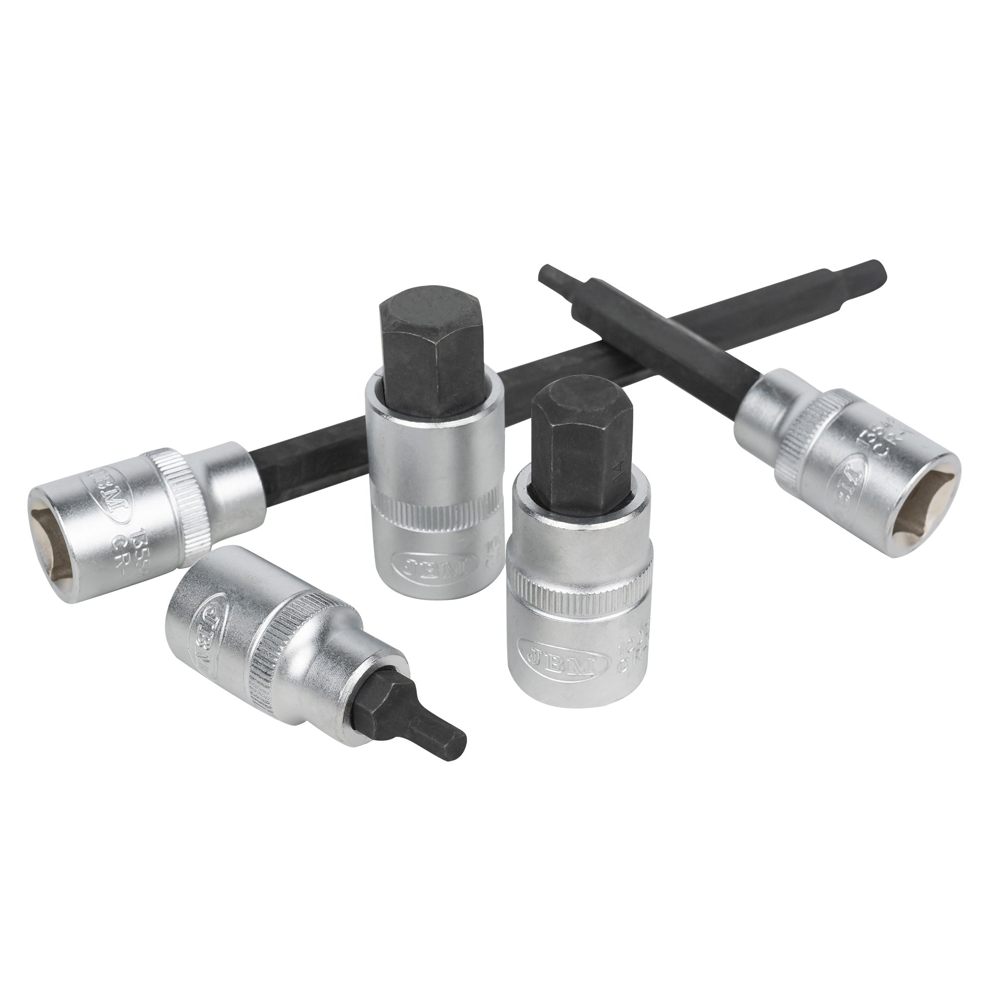 VALIGETTA DI 30 PEZZI CON INSERTI ESAGONALI 1/2" 52604 JBM