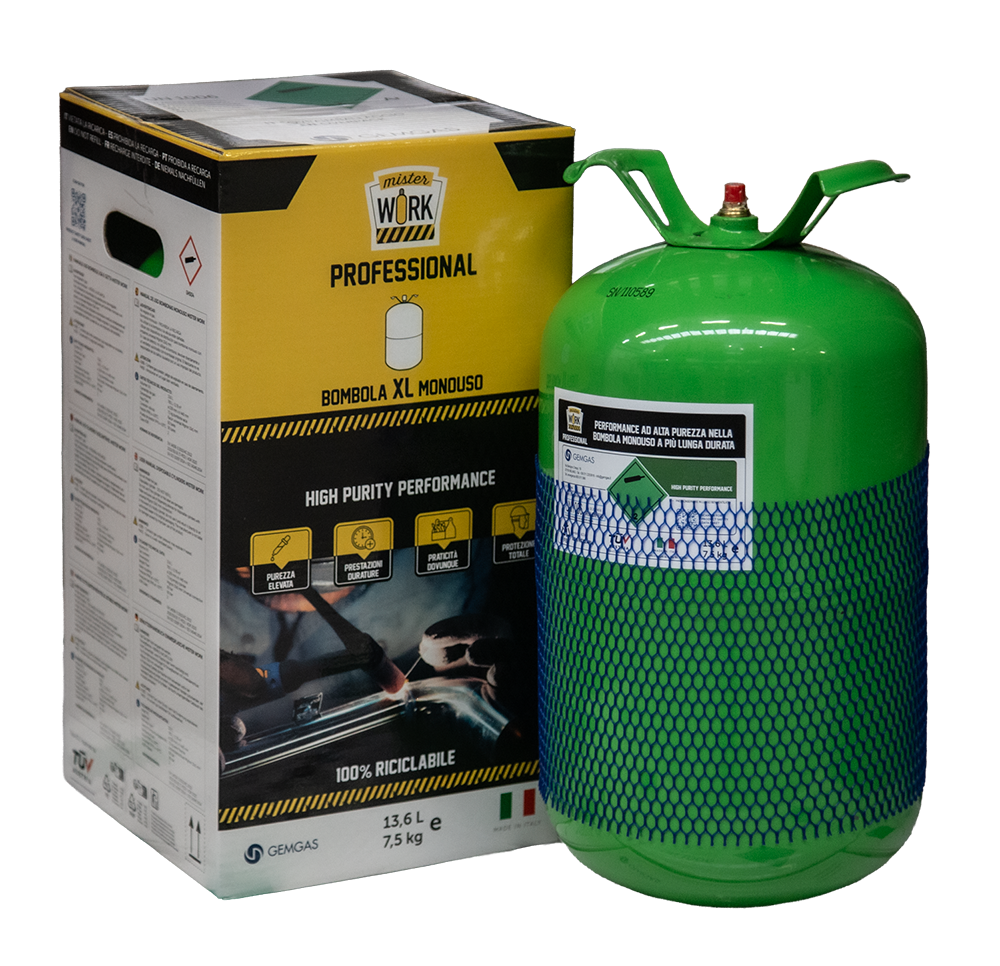 Bombola Mister Work Mix C8 14Lt (0,9M3) Pro - HELVI