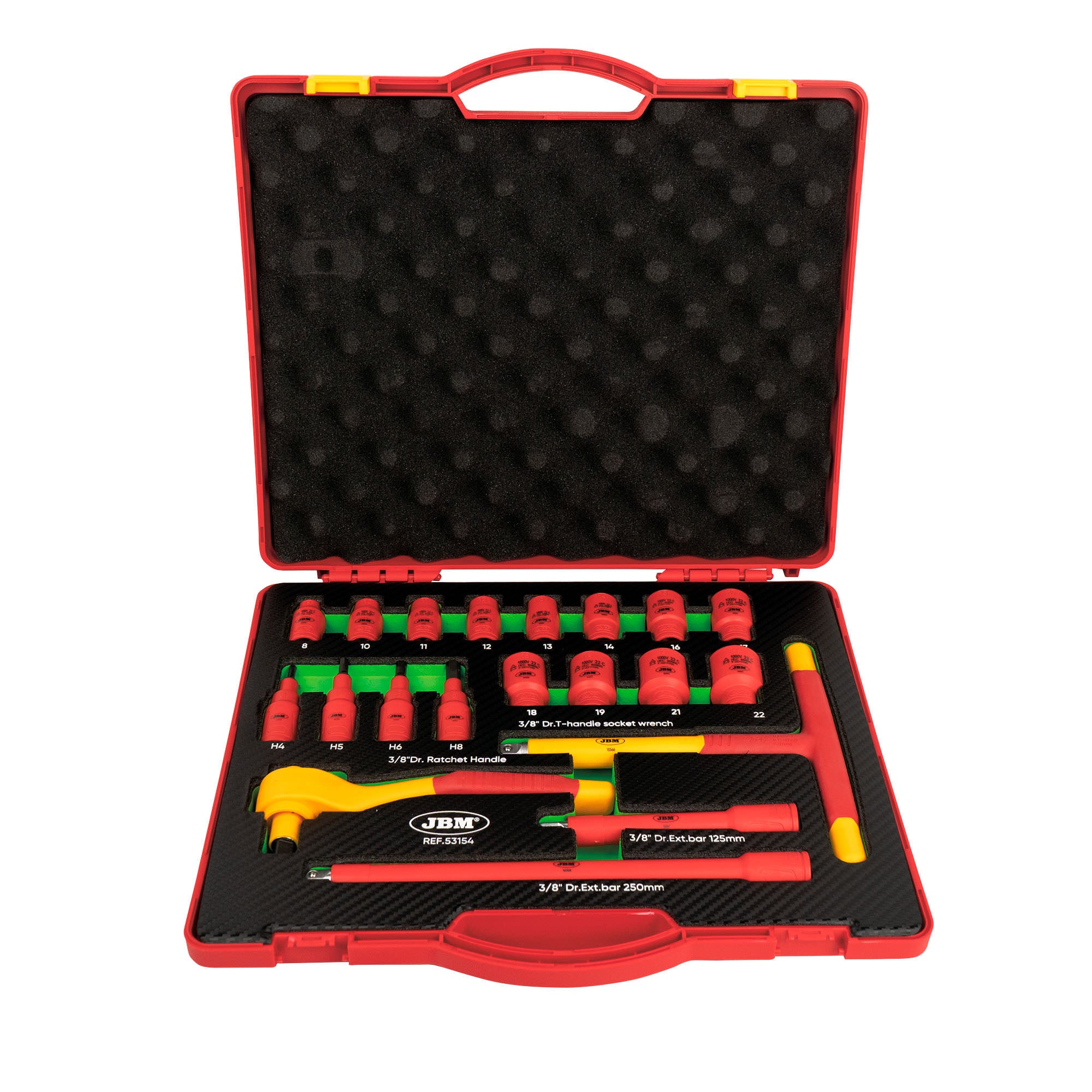 VALIGETTA DI UTENSILI ISOLATI 20 PEZZI DA 3/8" JBM 53154
