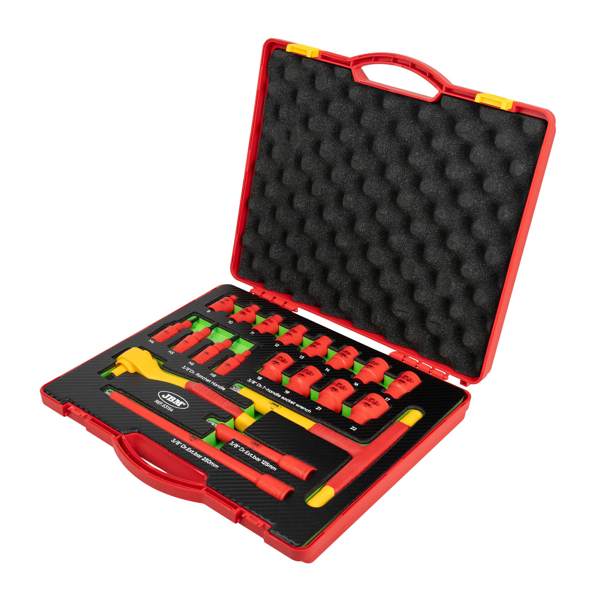 VALIGETTA DI UTENSILI ISOLATI 20 PEZZI DA 3/8" JBM 53154