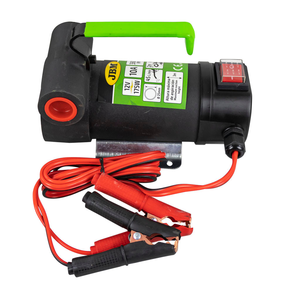 POMPA DI DISTRIBUZIONE GASOLIO CON PISTOLA (12V) 53609 JBM
