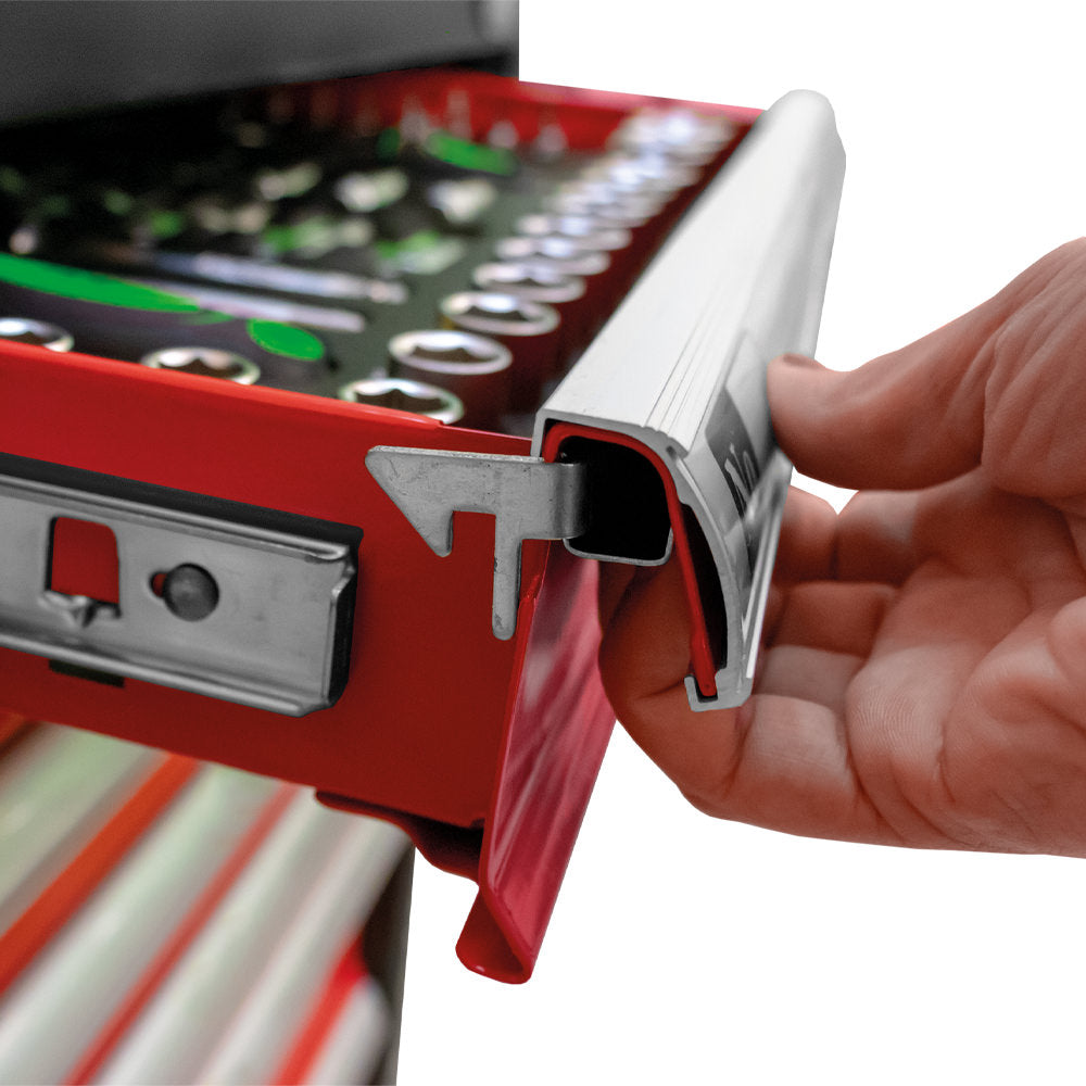 CARRELLO PORTA ATTREZZI A 7 CASSETTI ROSSO - ALLESTITO 53686 JBM
