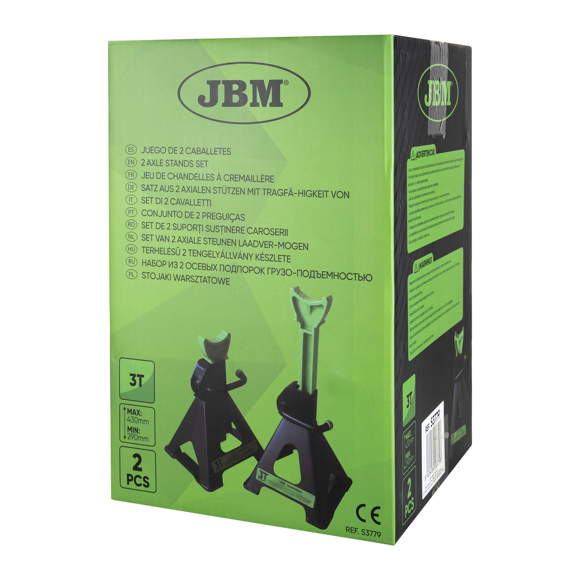 SET DI 2 CAVALLETTI DA 3 TONNELLATE 53779 JBM