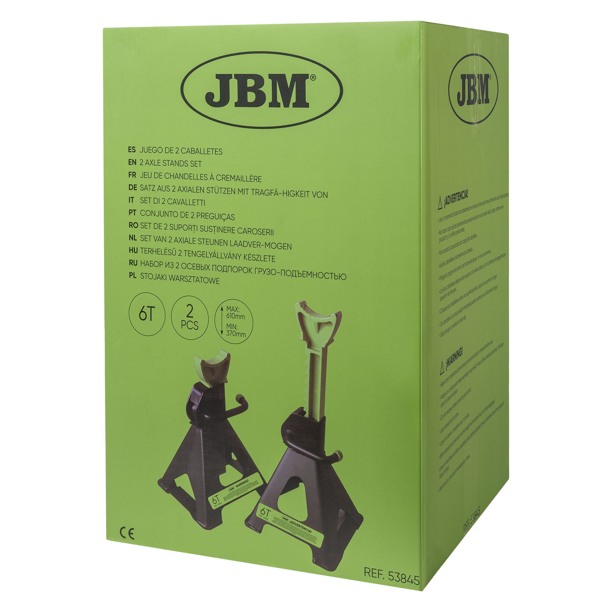 SET DI 2 CAVALLETTI DA 6 TONNELLATE 53845 JBM