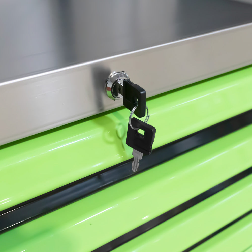 CARRELLO XL CON 7 CASSETTI VERDE - VUOTO 53869 JBM