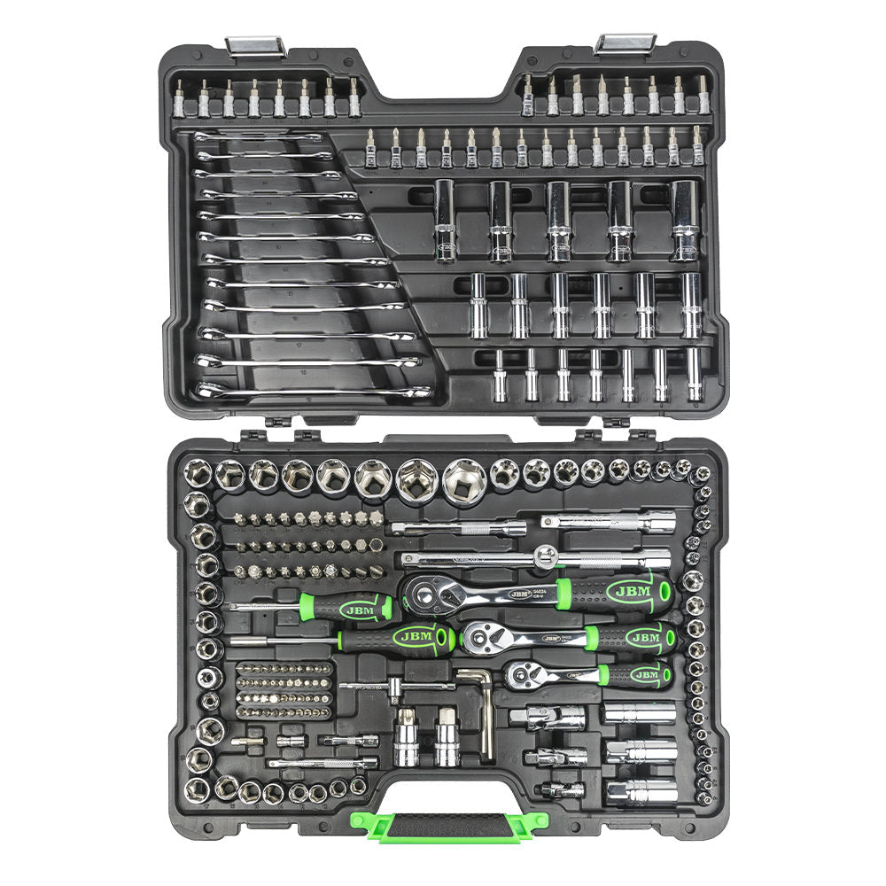 KIT DI ATTREZZI DA 216 PEZZI 54045 + 54117 + 54123 JBM SERIE 430