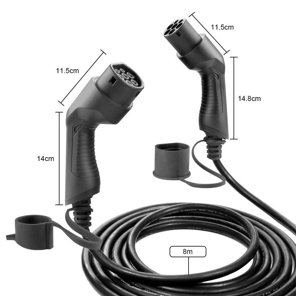 CAVO ELETTRICO DI RICARICA PER AUTO, 3.6KW, 16 A, DAL TIPO 2 AL TIPO 2 (SINGLE-PHASE) JBM 54055
