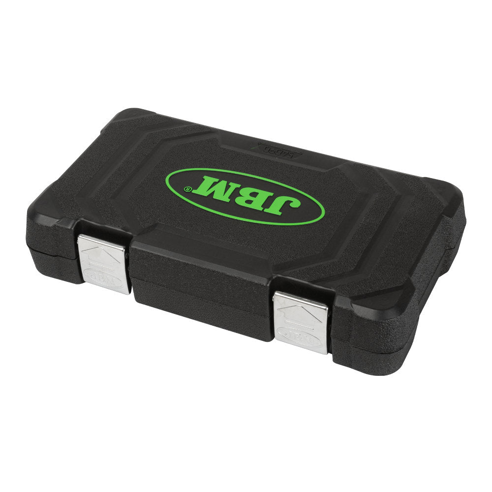 SET DI UTENSILI GO-THROUGH DA 14 PEZZI CON BUSSOLE DA 1/2" – FINITURA ZINCATA 54090 JBM
