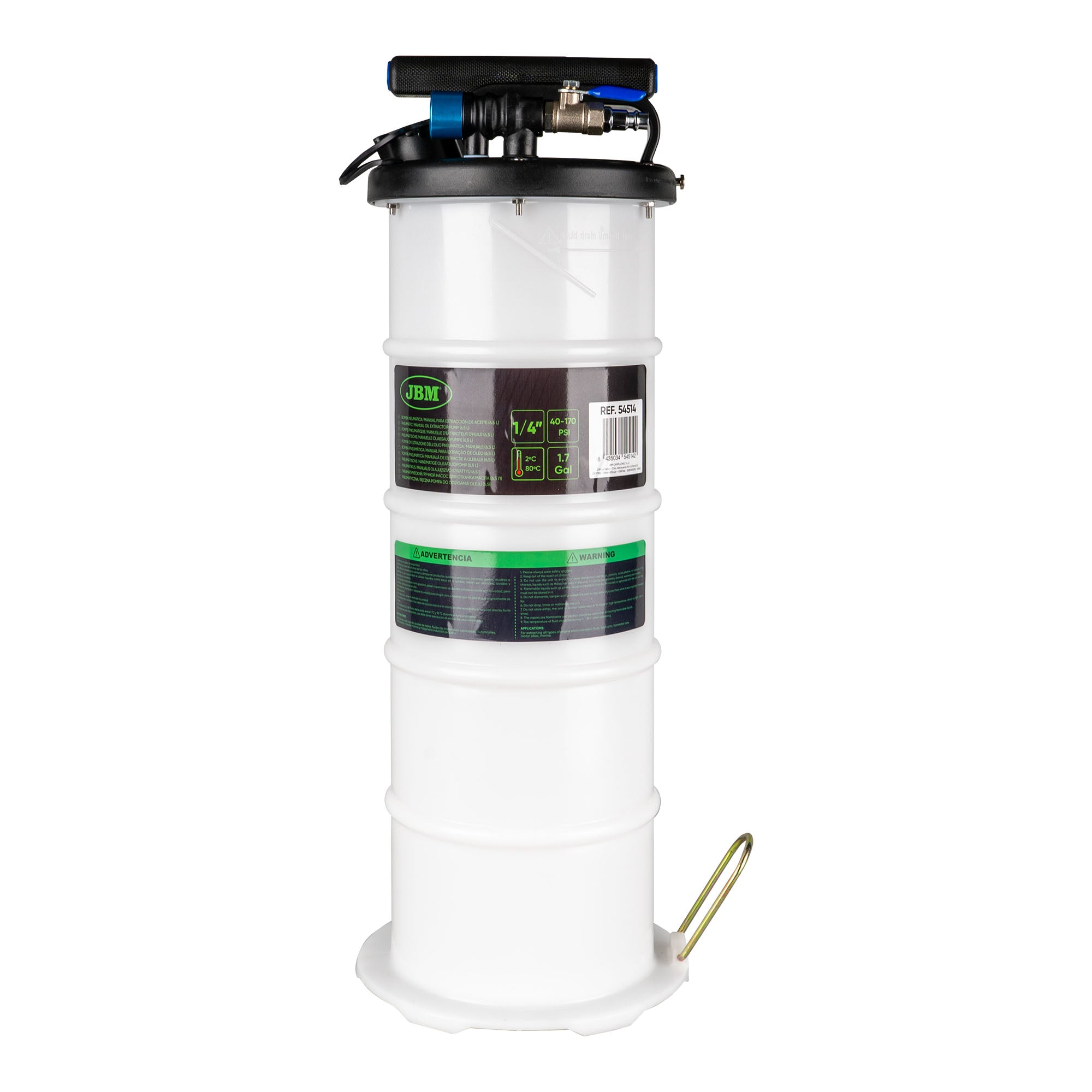 POMPA DI ESTRAZIONE DELL'OLIO PNEUMATICA/MANUALE 6.5L 54514 JBM