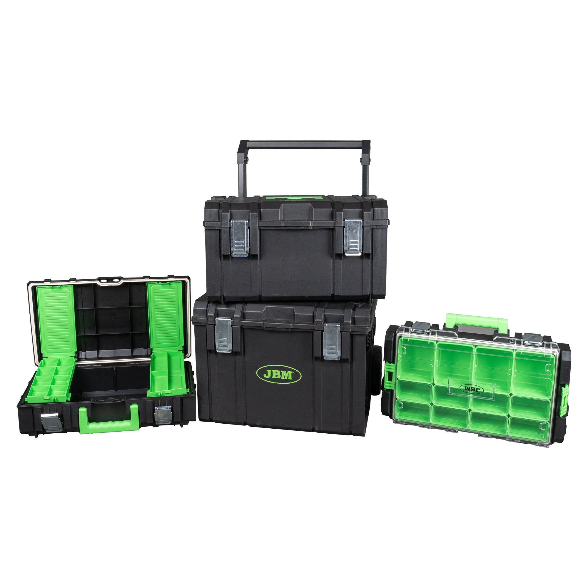 Set di pistola a percussione: 1/2" 800NM + 1/2" 1300NM + 1" 2300N + 1/2" 1000NM + utensile portatile per officina + carrello JBM SERIES493P