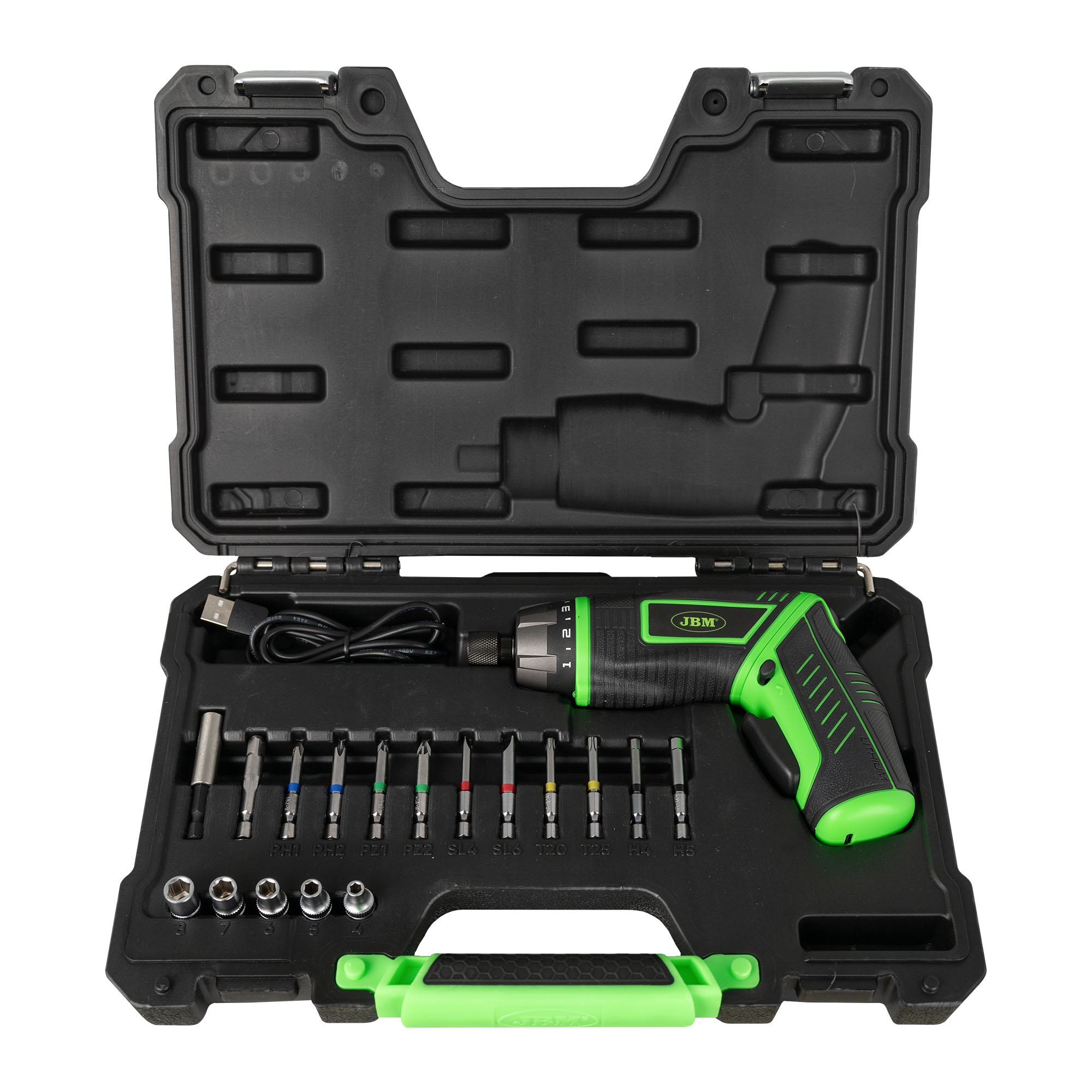 CACCIAVITE A BATTERIA E SET DI PUNTE 54683 JBM