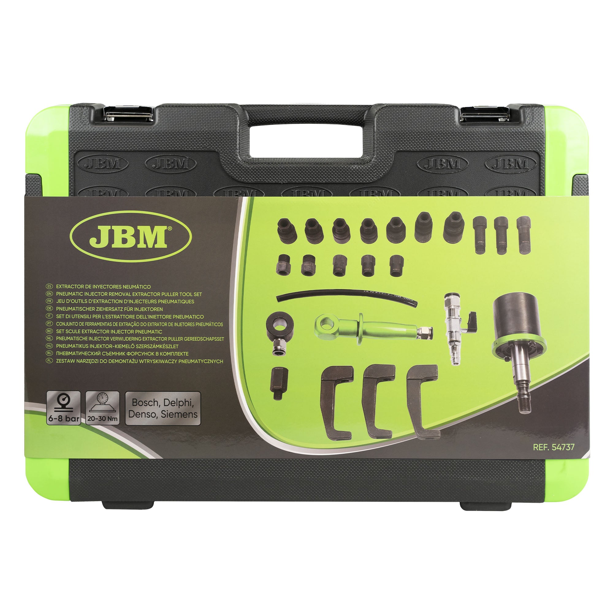 SET DI UTENSILI PER L'ESTRATTORE DELL'INIETTORE PNEUMATICO 54737 JBM