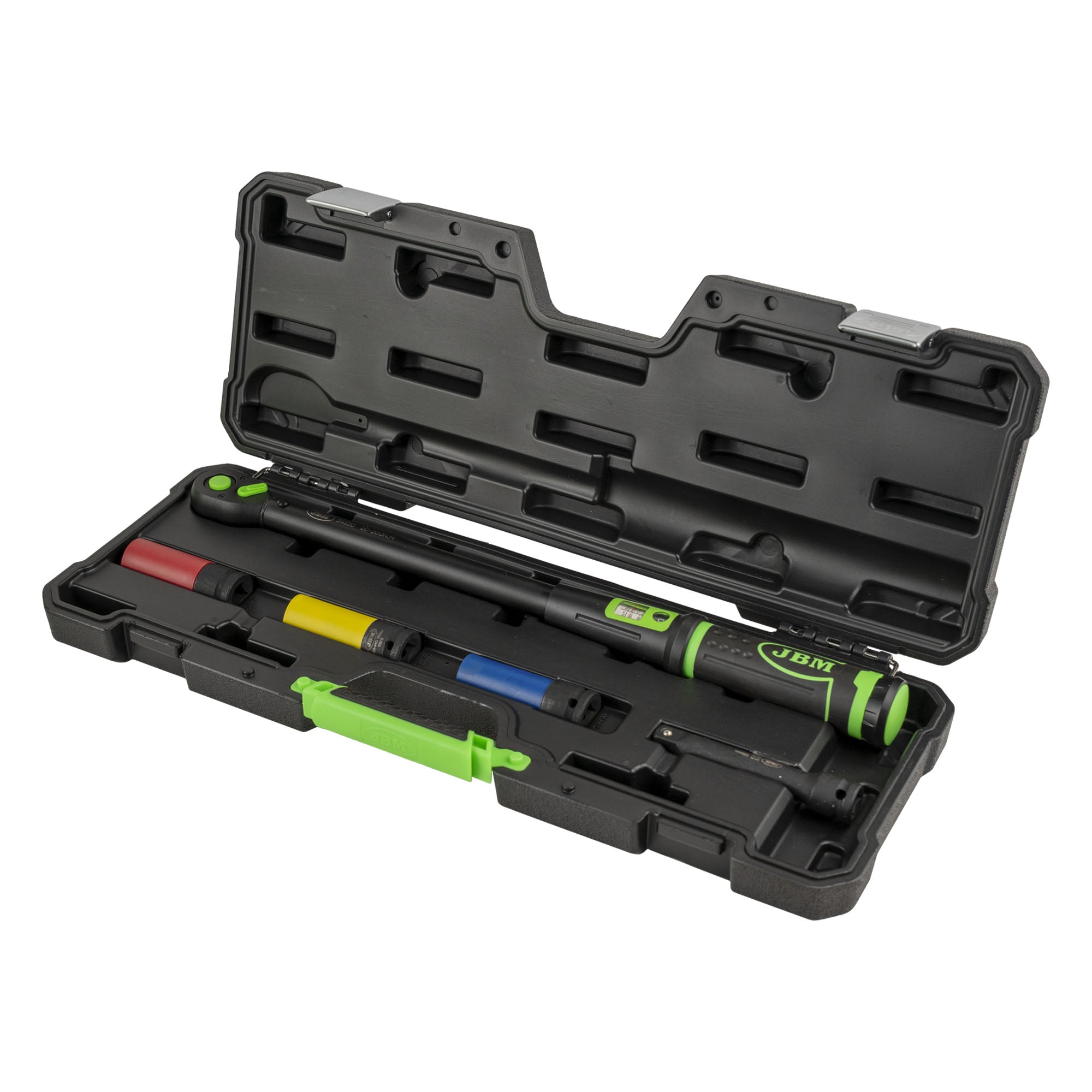 SET DI UTENSILI DA 5 PEZZI CON CHIAVE DINAMOMETRICA 1/2" E FINESTRA DI VISUALIZZAZIONE 54785 JBM