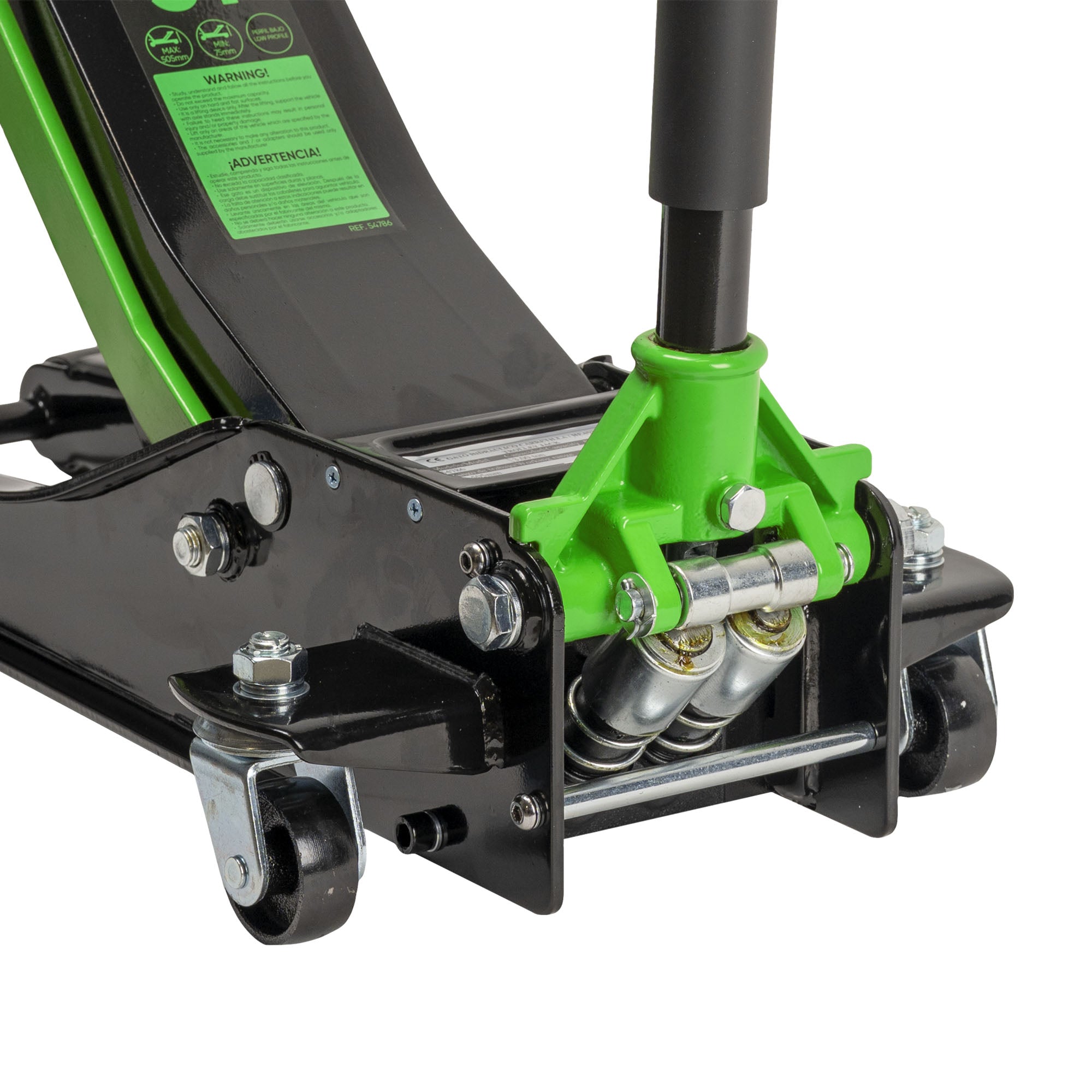 MARTINETTO IDRAULICO A CARRELLO 3T SPECIALE PER AUTO CON PIANALE BASSO JBM  54786