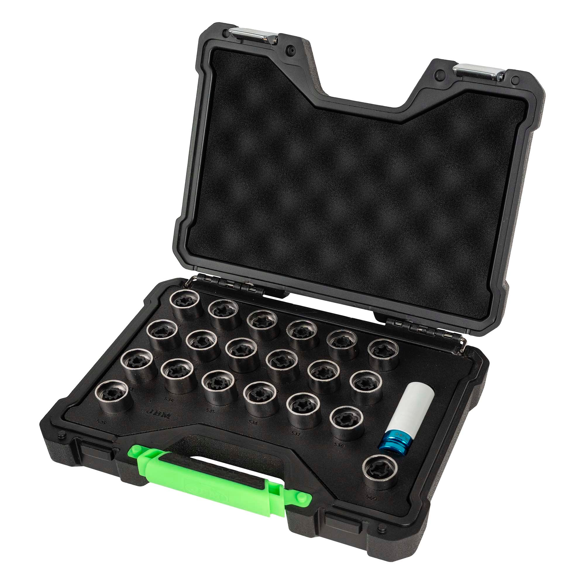 SET DI 21 CHIAVI PER BULLONE DI BLOCCO RUOTA PER VOLKSWAGEN 54812 JBM