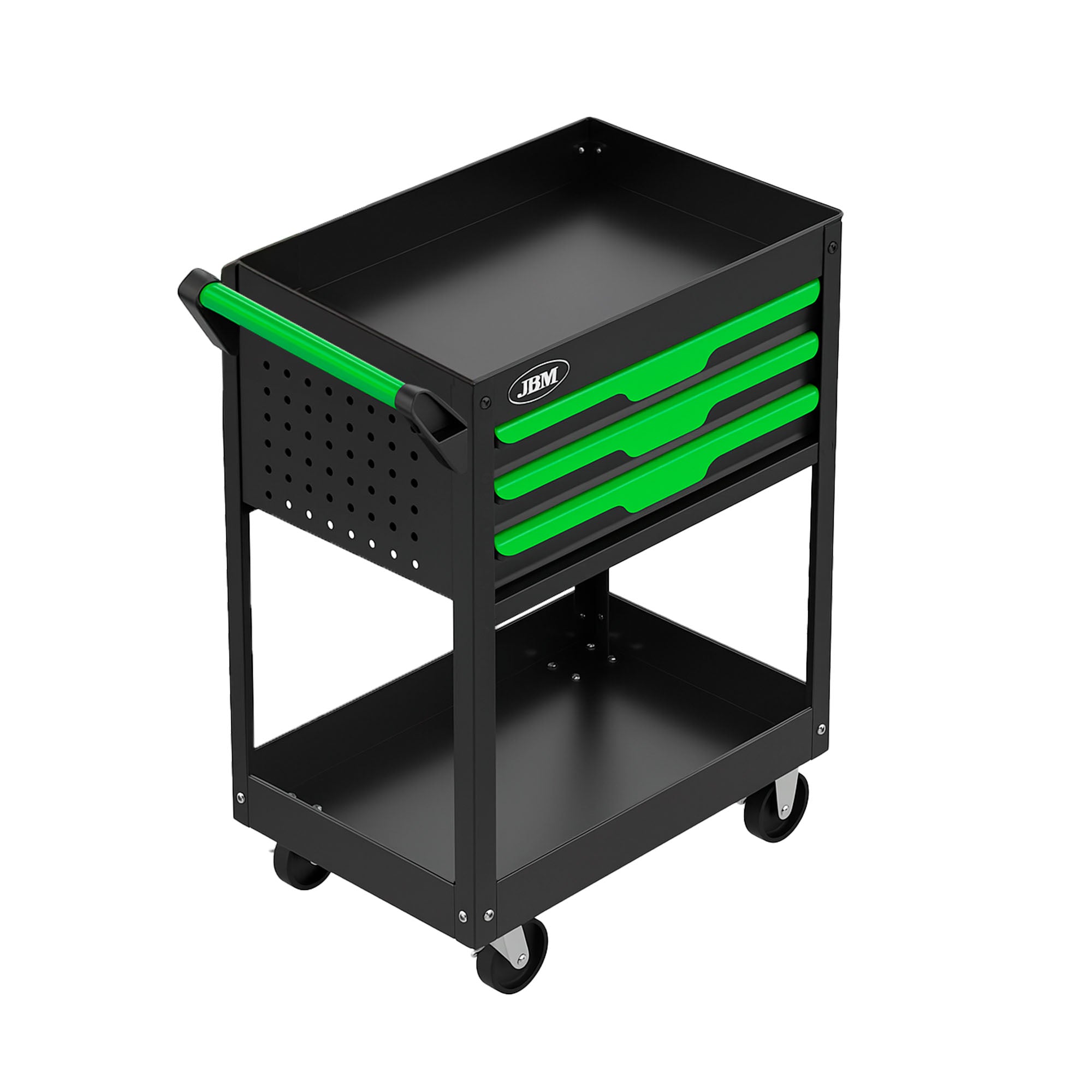 CARRELLO CON 3 CASSETTI, 1 VASSOIO E GRIGLIE LATERALI 54839 JBM