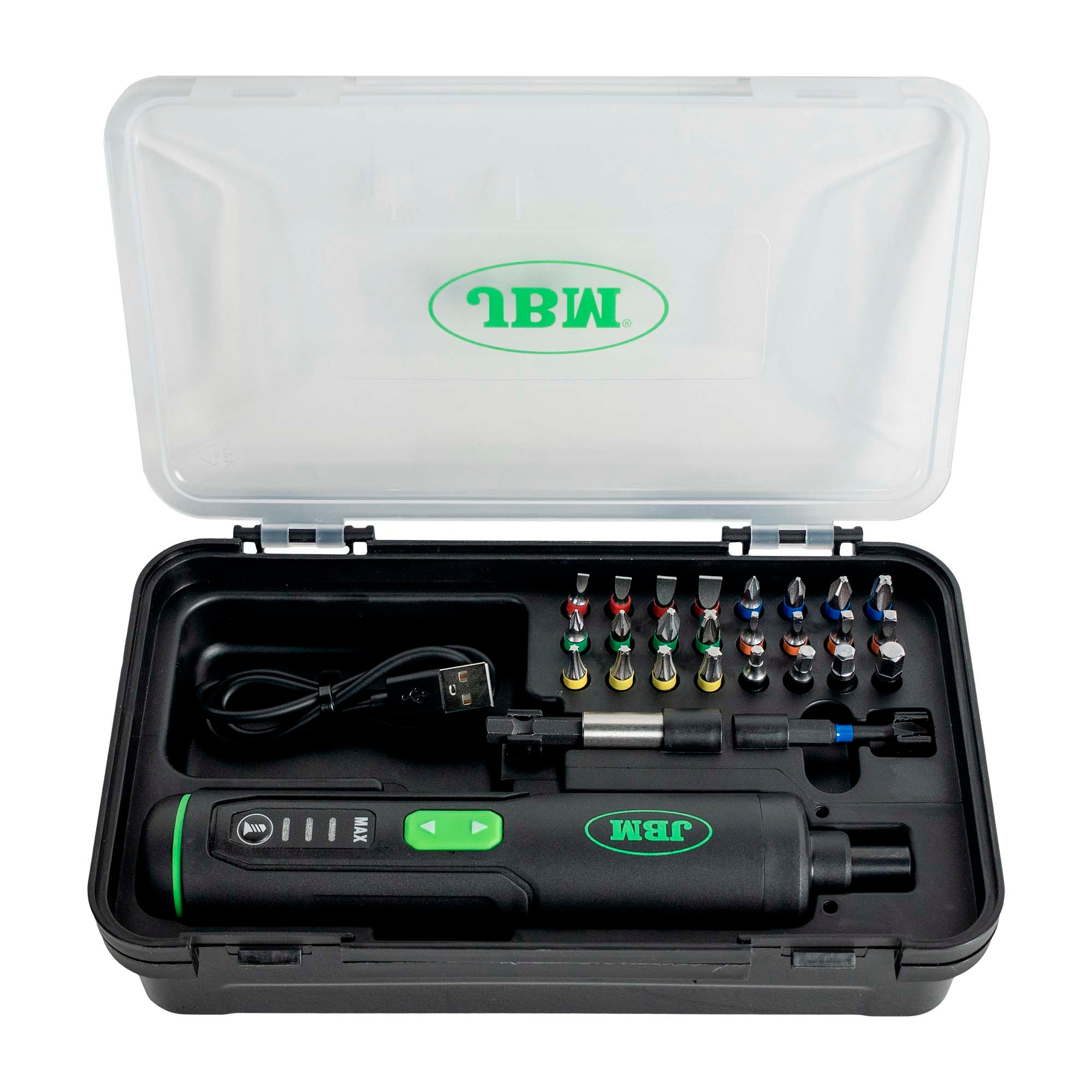 CACCIAVITE A BATTERIA A 3 VELOCITÀ CON PUNTE 54860 JBM