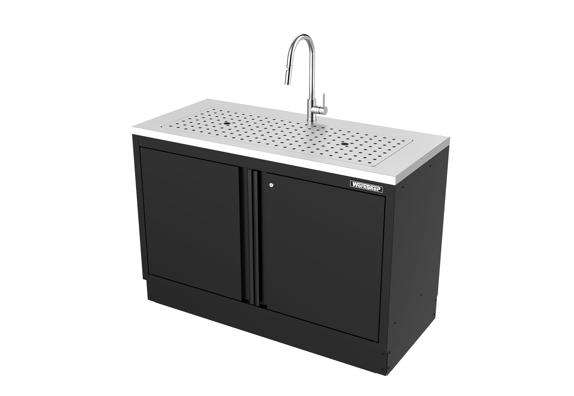 Mobile Officina Workshopitaly MPS+ lavello largo e profondo vasca INOX , completo di accessori