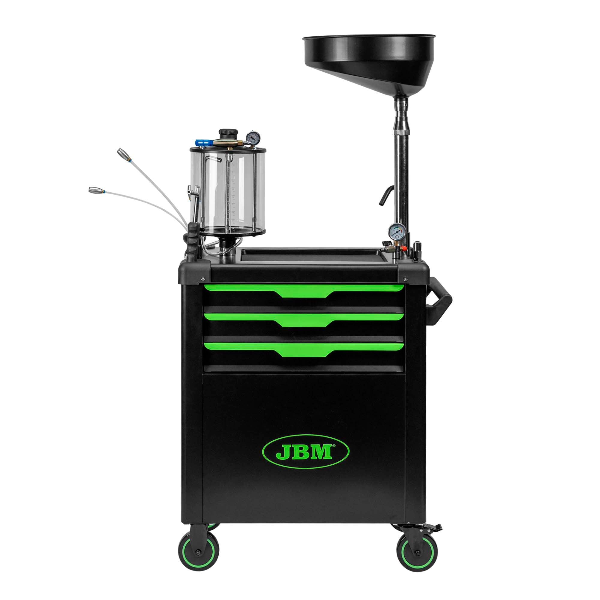 CARRELLO RACCOGLITORE D’OLIO CON SISTEMA DI ASPIRAZIONE E SCOMPARTI 55049 JBM