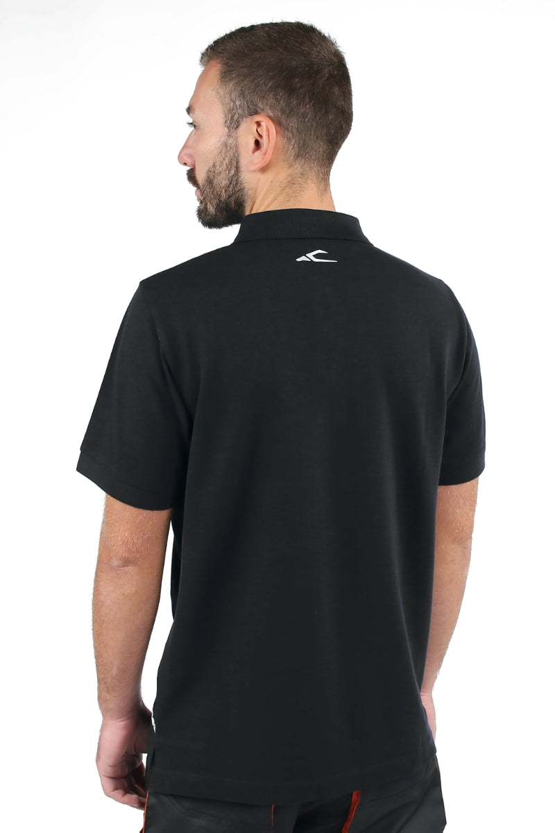 Polo work in cotone 200g, con 3 bottoni, nera Beta 7552N