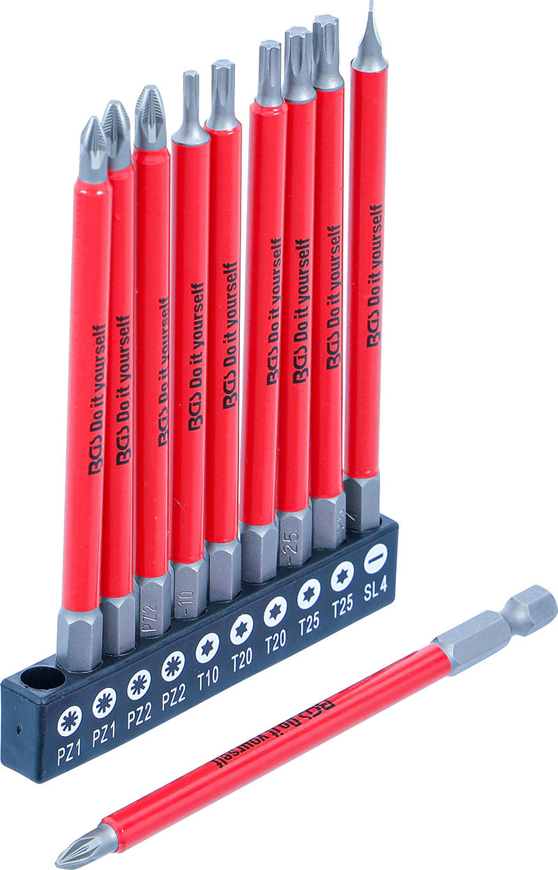 SET 10 PEZZI, INSERTI ANTISCIVOLO, MAGNETICI, LUNGHEZZA 110 MM  BGS20812