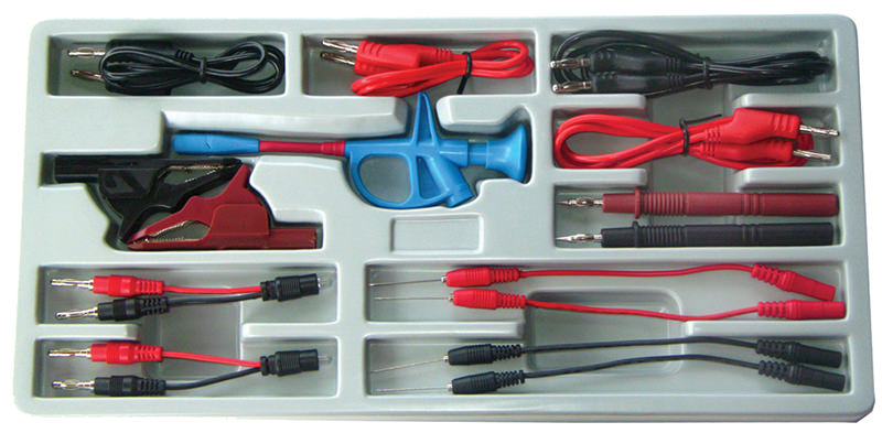 ASSORTIMENTO 15 PEZZI, ACCESSORI UNIVERSALI PER MULTIMETRI BGS2185