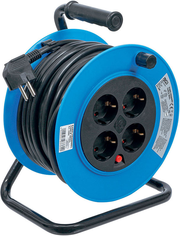 AVVOLGICAVO, 3 X 1,5 MM², 4 PRESE, IP 20, 3000 W 50mt. BGS3362