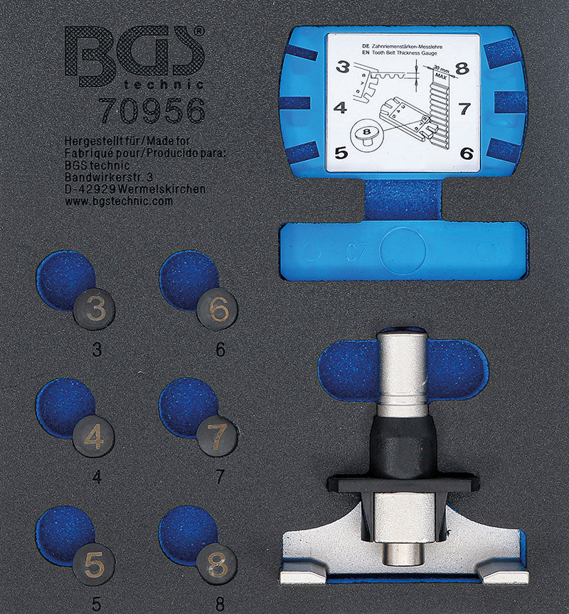 MODULO: SET UTENS.PER MISURA E CALIBRO PER CINGHIE BGS70956