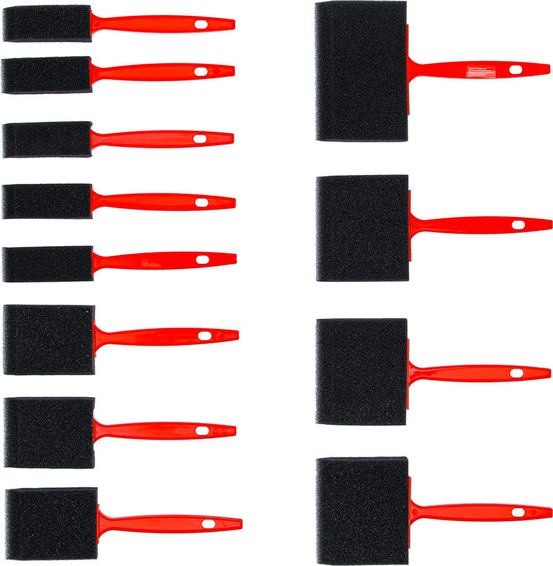 SET 12 PEZZI, PENNELLI IN SCHIUMA / SPUGNA BGS76520