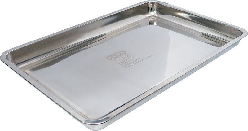 VASCHETTA RACCOLTA LIQUIDI, IN ACCIAIO INOX, 600 X 400 MM BGS7892