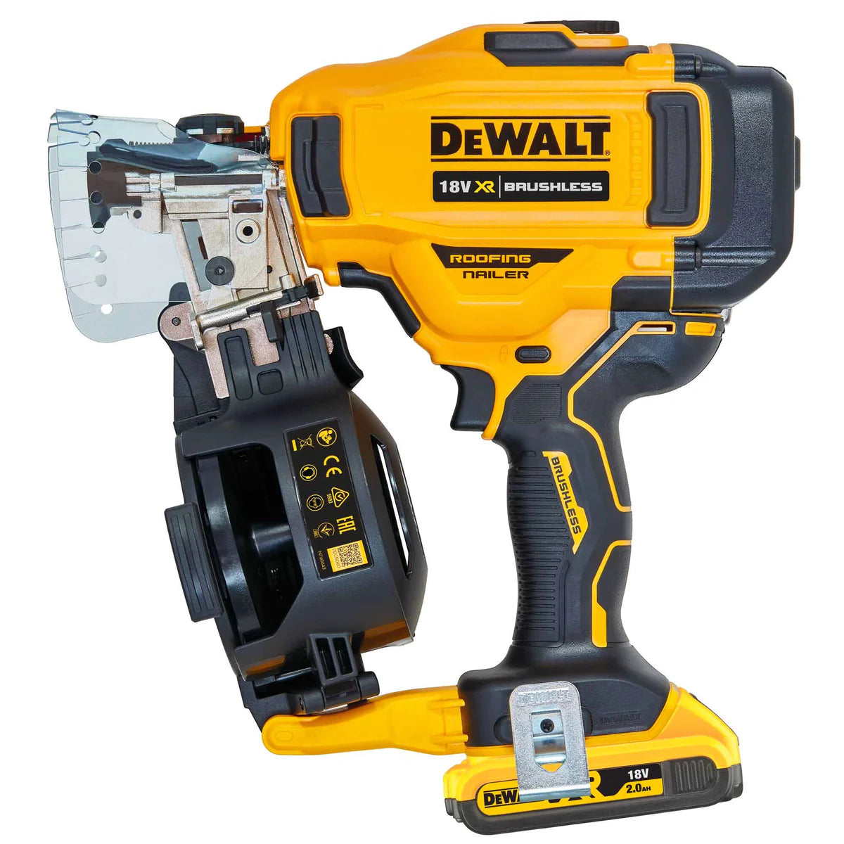 Chiodatrice per tetti 18V XR DeWalt da 19 a 45mm SET 2 batterie 2Ah DCN45RND2-QW