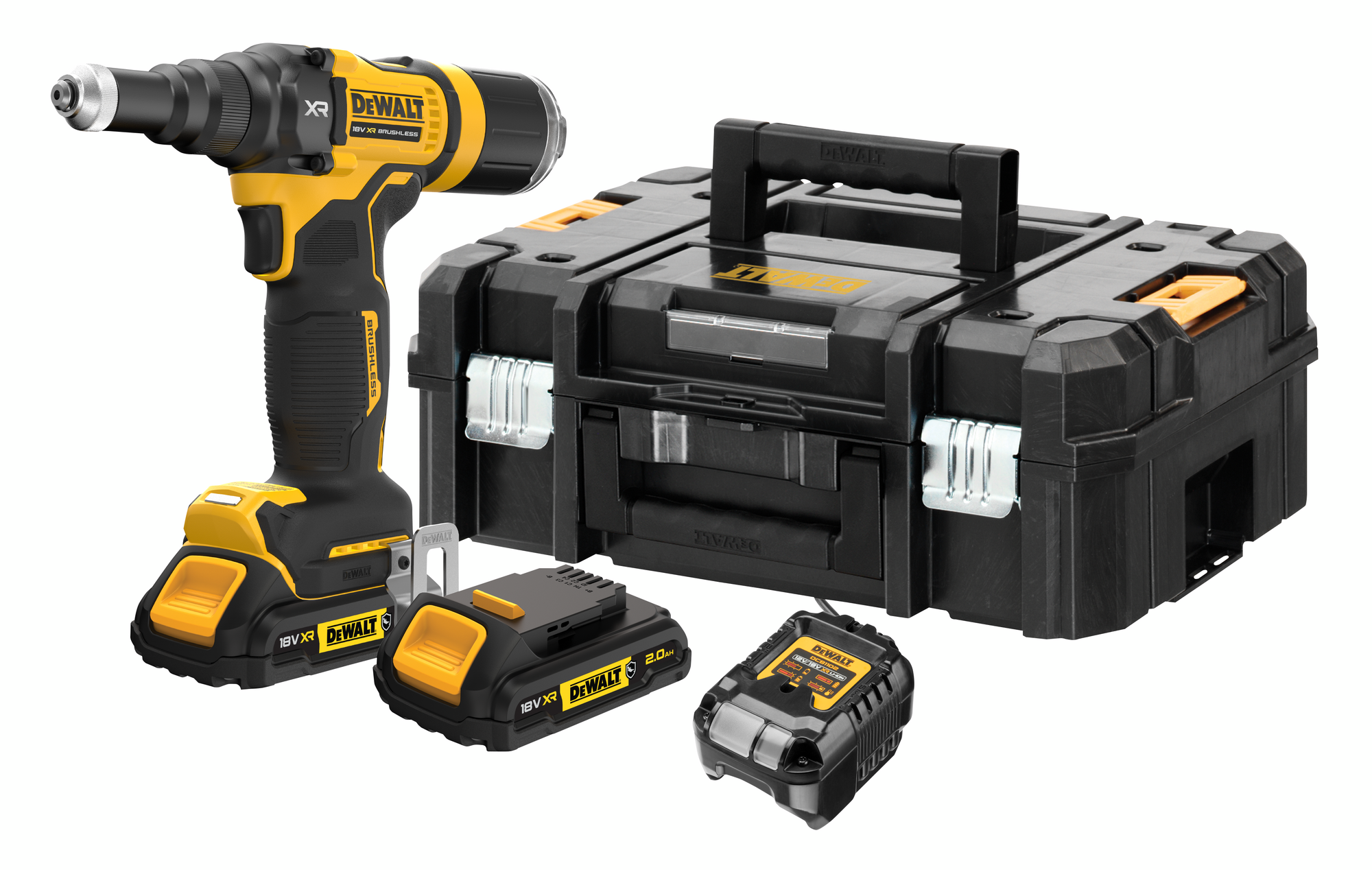 Rivettatrice a batteria DeWalt 2,4-4,8mm DCF403D2GT-QW