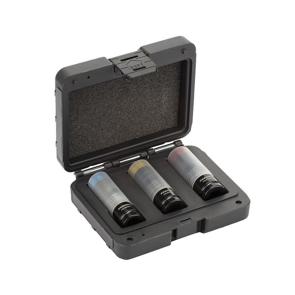 SET CHIAVI A BUSSOLA RINFORZATE PER CERCHI IN LEGA LEGGERA , DOTATE DI SISTEMA DI AGGANCIO MAGNETICO Fasano FG 627/S3