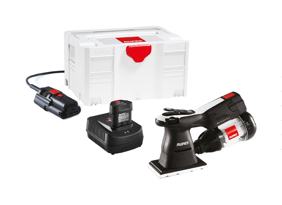 MINI LEVIGATRICE ORBITALE RETTANGOLARE HSE73 CON TECNOLOGIA IBRID Rupes HSE73/BLX
