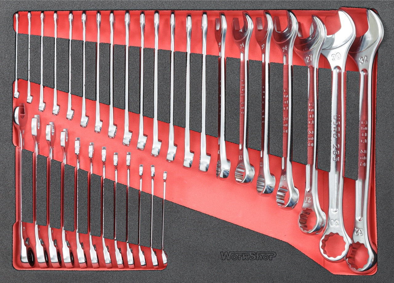 Arredo Officina Workshopitaly MPS 12 inox 2,64mt. Total Black + set 267 utensili Usag PRO