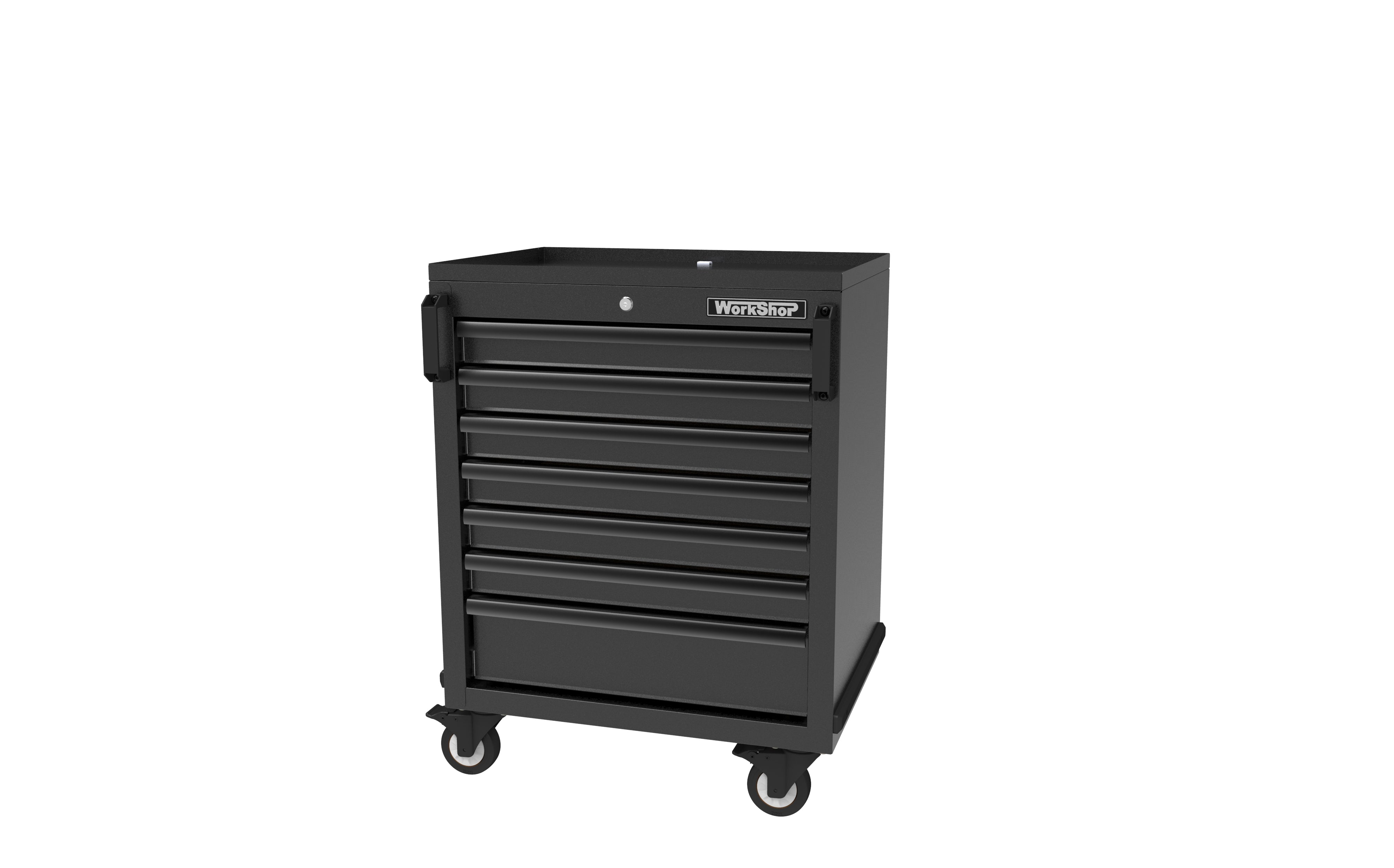 Arredo Officina Workshopitaly MPS 09 inox 5,87mt. + 2,14mt. Total Black