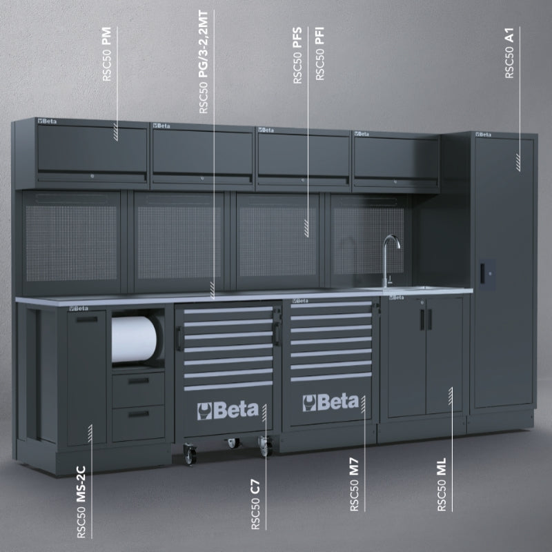 Combinazione arredo officina RSC50 2.0 Beta RSC50 2.0 H