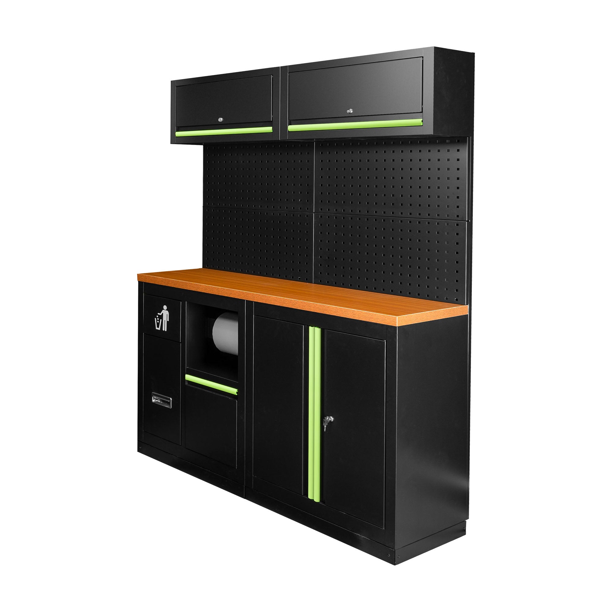 SET DI MOBILI MODULARI (12 PEZZI) - VERDE SERIE527 JBM