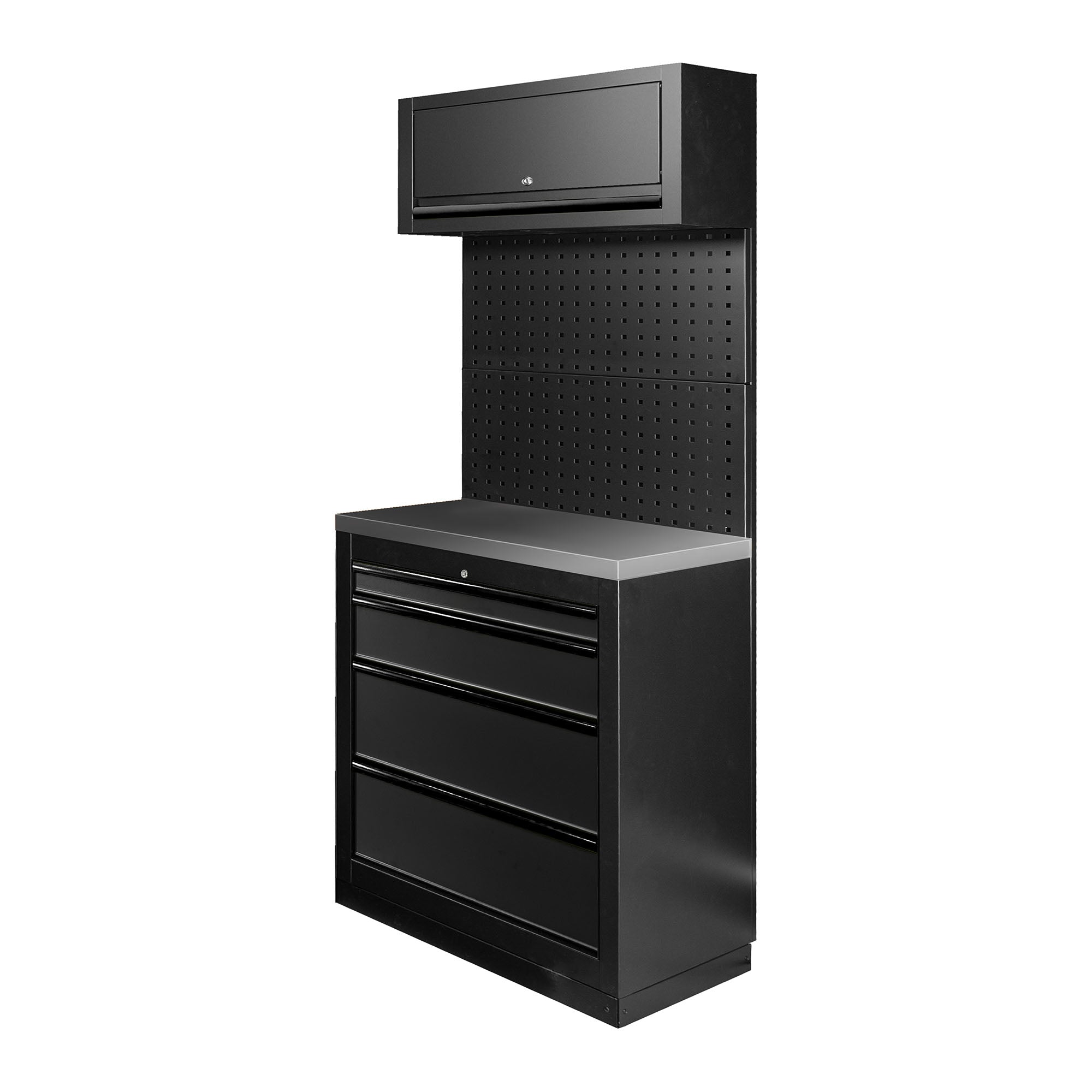SET DI MOBILI MODULARI (7 PEZZI) - NERO SERIE593K JBM